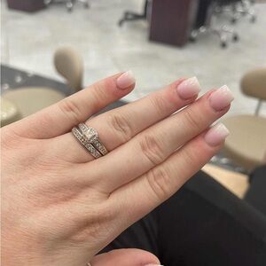 Kay Jewelers Silver Diamond Ring Set